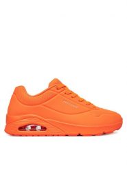 Skechers Sneakersy Stand On Air 52458/ORG Pomarańczowy. Brązowe buty sportowe casual Skechers, bez wzorów, ze skóry, bez zapięcia. Za 319.99 zł.