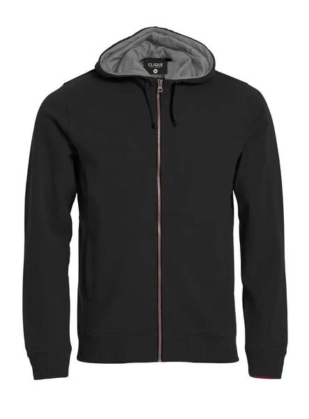 Clique Classic Hoody Full Zip – męska bluza z kapturem na zamek. Czarne bluzy z kapturem CLIQUE, l, bez wzorów, z bawełny, z kapturem. Za 235.83 zł.