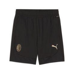 Męskie szorty treningowe AC Milan PUMA Black For All Time Red. Czarne krótkie spodenki sportowe Puma, l, bez wzorów. Za 191.00 zł.