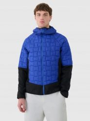 KURTKA MĘSKA 4F TREKKINGOWA PUCHOWA PRIMALOFT Z KAPTUREM NIEBIESKA. Niebieskie kurtki 4F, l, bez wzorów, z puchu, z kapturem. Za 499.99 zł.