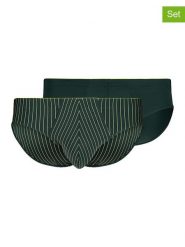 Skiny Slipy (2 pary) w kolorze ciemnozielonym rozmiar: S. Zielone slipki Skiny, s, bez wzorów. Za 73.99 zł.