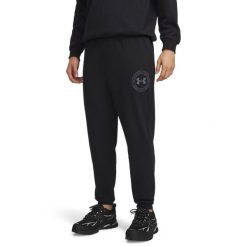 Under Armour UA RIVAL LW GRAPHIC JOGGER Spodnie dresowe męskie. Czarne joggery i bojówki Under Armour, l, bez wzorów, z dresówki, klasyczne. W wyprzedaży za 188.99 zł.