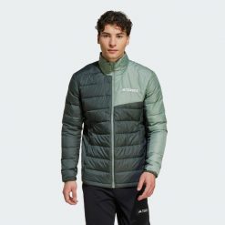 Kurtka Terrex Multi Light Down. Zielone kurtki Adidas, s, bez wzorów, z materiału, bez kaptura. Za 649.00 zł.