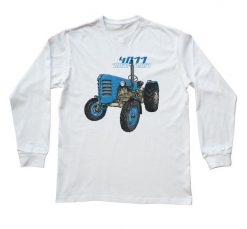Zetor 4011 — bluzka z długim rękawem. Białe bluzki z długim rękawem nikiniki, s, bez wzorów, z bawełny, bez kołnierzyka, bez ramiączek. W wyprzedaży za 75.65 zł.