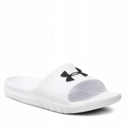 Klapki na co dzień na basen na plażę męskie UNDER ARMOUR. Białe klapki Under Armour. Za 90.32 zł.