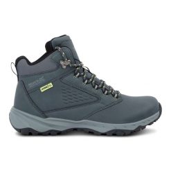 Buty trekkingowe męskie Amble. Czarne trekkingi Regatta, bez wzorów, ze skóry, bez zapięcia. W wyprzedaży za 209.99 zł.
