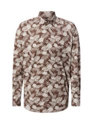 Finshley & Harding Koszula Mężczyźni Modern Fit Bawełna brązowy|biały, L. Białe koszule Finshley & Harding, l, bez wzorów, z bawełny, bez kołnierzyka, bez ramiączek. Za 129.95 zł.