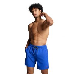 Męskie kąpielówki Puma, średniej długości, Benjamin Blue. Niebieskie kąpielówki Puma, m, bez wzorów. Za 216.99 zł.