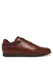 Geox Sneakersy U Renan U554GC 000FF C6003 Brązowy. Brązowe buty sportowe casual Geox, bez wzorów, ze skóry, bez zapięcia. Za 399.99 zł.