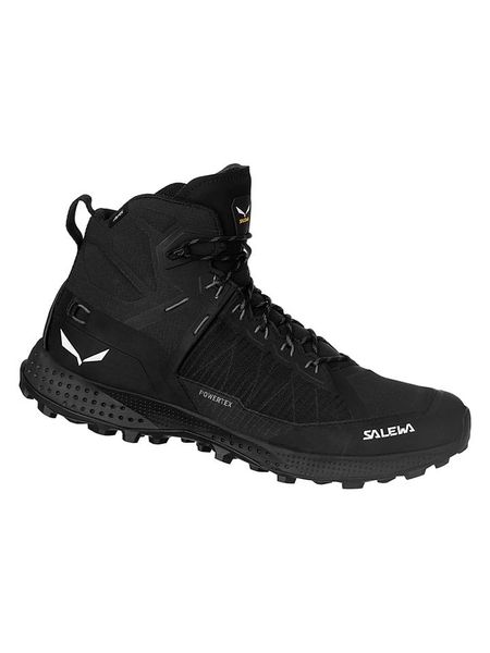 Salewa Botki trekkingowe "Pedroc Pro Powertex Mid" w kolorze czarnym rozmiar: 46. Czarne buty trekkingowe Salewa, bez wzorów, bez zapięcia. Za 389.08 zł.
