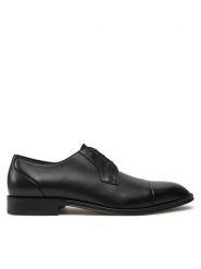 BOSS Półbuty Derrek 50535909 10266888 01 Czarny. Czarne eleganckie półbuty Boss, bez wzorów, ze skóry, bez obcasa, bez zapięcia. Za 919.99 zł.