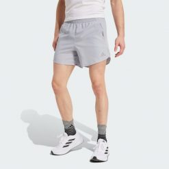 Szorty Run It. Szare buty do biegania Adidas, bez wzorów, z materiału, bez zapięcia, do biegania. Za 139.00 zł.
