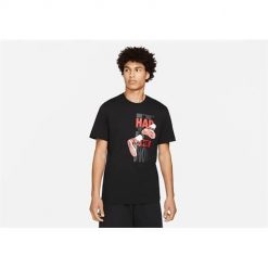 Koszulka sportowa męska Nike Air Jordan Game 5. Czarne t-shirty sportowe Nike, bez wzorów, z bawełny, bez ramiączek. Za 244.00 zł.