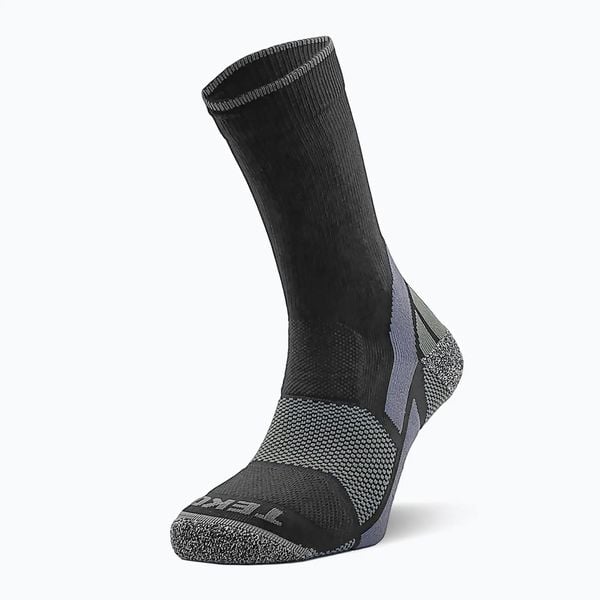 Skarpety TEKO Light Boot Crew Height. Czarne skarpety TEKO, bez wzorów, z materiału. Za 43.99 zł.