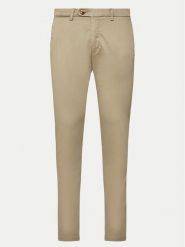 Bugatti Spodnie materiałowe 4220 16224 Beżowy Slim Fit. Brązowe spodnie materiałowe Bugatti, m, bez wzorów, z bawełny. Za 349.99 zł.