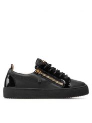 Giuseppe Zanotti Sneakersy RU00010 003 Czarny. Czarne buty sportowe casual Giuseppe Zanotti, bez wzorów, ze skóry, bez zapięcia. Za 1,819.00 zł.
