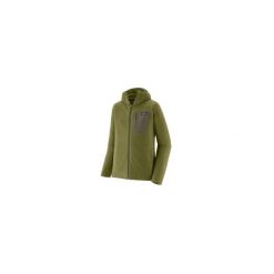 Bluza trekkingowa męska R1 Air Full-Zip Hoody. Zielone bluzy z kapturem Patagonia, m, bez wzorów, z kapturem. Za 699.99 zł.