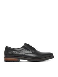 Rieker Półbuty CEO-14621-00 Czarny. Czarne eleganckie półbuty Rieker, bez wzorów, ze skóry, bez obcasa, bez zapięcia. Za 439.99 zł.