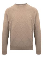 Malo Optimum Kaszmirowy sweter w kolorze beżowym rozmiar: XXL. Brązowe swetry nierozpinane Malo Optimum, xxl, bez wzorów, z kaszmiru, bez kołnierzyka, bez ramiączek. Za 545.19 zł.