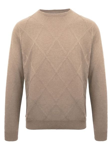 Malo Optimum Kaszmirowy sweter w kolorze beżowym rozmiar: XXL. Brązowe swetry nierozpinane Malo Optimum, xxl, bez wzorów, z kaszmiru, bez kołnierzyka, bez ramiączek. Za 545.19 zł.