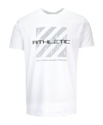 T-shirt Męski Biały z Napisami, z Nadrukiem, Bawełniany, Krótki Rękaw -QUICKSIDE. Białe bluzki z długim rękawem Quickside, m, bez wzorów, z bawełny, bez kołnierzyka, bez ramiączek. Za 75.00 zł.