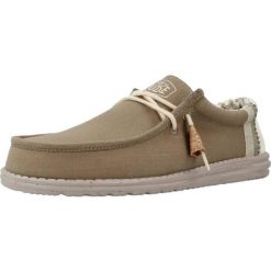 Buty HEY DUDE WALLY LINEN NATURAL Zielony. Zielone buty turystyczne PRO BRANDS, bez wzorów, z tkaniny, bez zapięcia, trekkingowe. Za 233.99 zł.