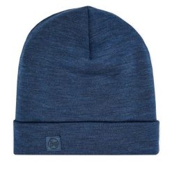 Czapka Buff Merino Heavyweight Beanie. Szare czapki zimowe Buff, bez wzorów, z wełny. Za 110.99 zł.