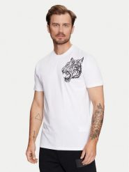 Plein Sport T-Shirt FADC MTK7550 STE003N Biały Regular Fit. Białe t-shirty sportowe Plein Sport, bez wzorów, z bawełny, bez ramiączek. Za 289.99 zł.