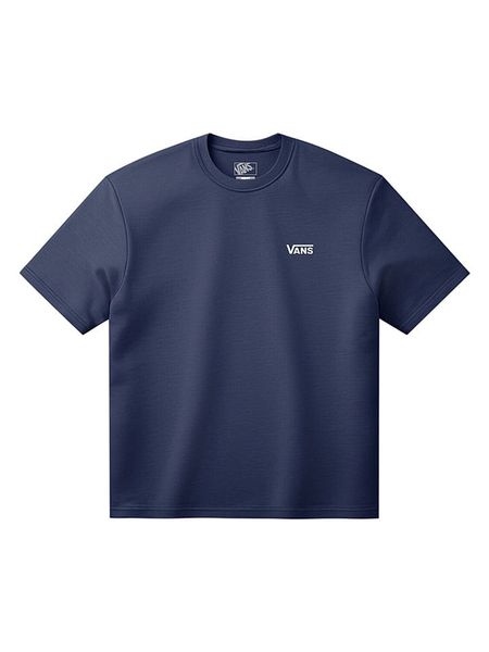 Vans Koszulka w kolorze granatowym rozmiar: M. Niebieskie bezrękawniki Vans, m, bez wzorów, z bawełny, bez kołnierzyka, bez ramiączek. Za 74.46 zł.