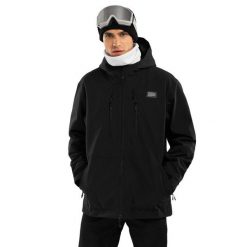 Kurtka snowboardowa męska W5 Nix. Czarne kurtki SIROKO, l, bez wzorów, bez kaptura. W wyprzedaży za 512.00 zł.