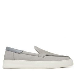 Półbuty Filling Pieces. Szare eleganckie półbuty Filling Pieces, bez wzorów, bez obcasa, bez zapięcia. Za 919.99 zł.