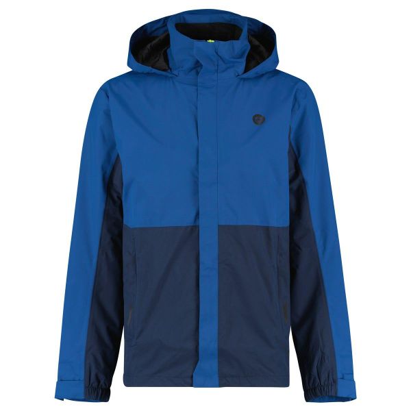 Section Rain Jacket II Essential Men. Niebieskie kurtki przeciwdeszczowe AGU, bez wzorów, bez kaptura. W wyprzedaży za 390.65 zł.