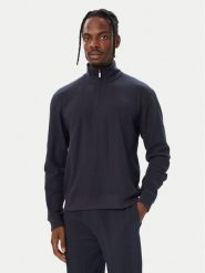 BOSS Bluza Structure 50545597 Granatowy Regular Fit. Niebieskie bluzy Boss, m, bez wzorów, z bawełny, bez kaptura. Za 449.99 zł.