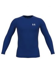 Under Armour Koszulka funkcyjna "Comp" w kolorze granatowym rozmiar: L. Niebieskie t-shirty sportowe Under Armour, bez wzorów, z materiału, bez ramiączek, outdoorowe. Za 122.45 zł.