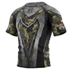 Koszulka Męska Rashguard MMA na Siłownię EXTREME HOBBY MILITARY. Brązowe bielizna termoaktywna EXTREME HOBBY, m, bez wzorów, z bawełny, bez ramiączek, do biegania. Za 189.00 zł.