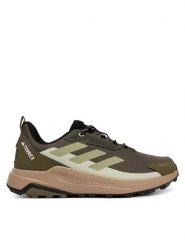 Adidas Trekkingi Terrex Anylander Rain.Rdy JR9087 Khaki. Brązowe buty trekkingowe Adidas, bez wzorów, z materiału, bez zapięcia. Za 359.99 zł.