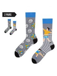 TODO SOCKS Skarpety (2 pary) w kolorze szaro-niebieskim rozmiar: 35-38. Niebieskie skarpety TODO SOCKS, bez wzorów, prążkowane. Za 66.31 zł.