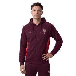 Męska lifestyle’owa piłkarska bluza z kapturem Siroko RSG Travel Fullzip Pla. Czerwone bluzy z kapturem SIROKO, m, bez wzorów, z materiału, z kapturem. Za 279.00 zł.