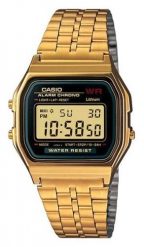 Casio A159WGEA-1 zegarek Zegarek z bransoletką Elektroniczny Złoto. Żółte zegarki sportowe Casio. Za 273.99 zł.
