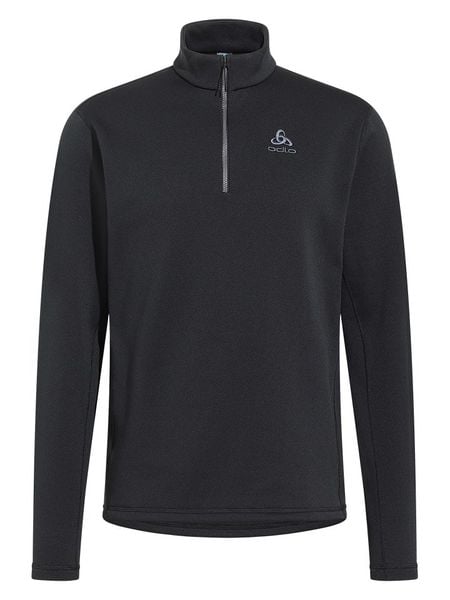 Odlo Bluza polarowa "Berra" w kolorze czarnym rozmiar: L. Czarne bluzy bez kaptura ODLO, l, bez wzorów, z polaru, bez kaptura. Za 174.84 zł.