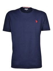 U.S. Polo Assn. Koszulka w kolorze granatowym rozmiar: XXL. Niebieskie bezrękawniki U.S. Polo Assn., s, bez wzorów, z bawełny, bez kołnierzyka, bez ramiączek. Za 84.01 zł.