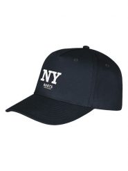 Barts Czapka "Menhattan" w kolorze granatowym rozmiar: onesize. Niebieskie czapki z daszkiem Barts, bez wzorów. Za 101.70 zł.