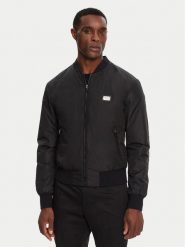 Dolce&Gabbana Kurtka bomber G9ABPT G7F2J Czarny Regular Fit. Czarne kurtki Dolce&Gabbana, m, bez wzorów, z syntetyku, bez kaptura. Za 6,249.00 zł.