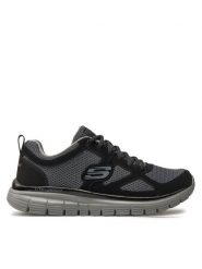 Skechers Sneakersy Skechers Burns Agoura Czarny. Czarne buty sportowe casual Skechers, bez wzorów, z materiału, bez zapięcia. Za 199.99 zł.