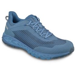 Buty sportowe męskie MEINDL Power Walker 4.2 Clima. Niebieskie buty turystyczne MEINDL, bez wzorów, z gore-texu, bez zapięcia, trekkingowe, gore-tex. Za 849.90 zł.