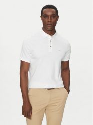 Michael Kors Polo CB95FGVC93 Biały Regular Fit. Białe koszulki polo Michael Kors, m, bez wzorów, z bawełny, bez kołnierzyka, bez ramiączek. Za 289.99 zł.