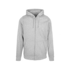 Bluza z kapturem i zamkiem błyskawicznym Build Your Brand Basic. Czarne bluzy z kapturem BUILD YOUR BRAND, xl, bez wzorów, z tkaniny, z kapturem. Za 184.50 zł.
