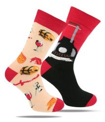 Skarpetki Bawełniane - Tematyczne - Motyw Wina. Czerwone skarpety His Story, bez wzorów, z bawełny. Za 29.99 zł.