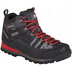 Buty trekkingowe męskie KARRIMOR Spike Mid K949. Czarne buty trekkingowe Karrimor, bez wzorów, bez zapięcia. Za 399.99 zł.