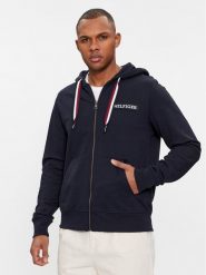 Tommy Hilfiger Bluza Global Stripe MW0MW33658 Granatowy Regular Fit. Niebieskie bluzy Tommy Hilfiger, m, bez wzorów, z wiskozy, bez kaptura. Za 719.99 zł.